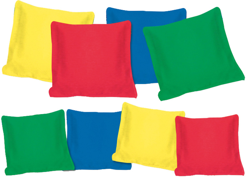 Spel - Edx Education - bewegen - werp- en evenwichtsoefeningen - pittenzak - set van 8 assorti