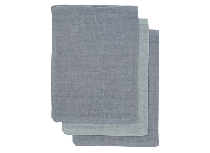 Textiel -  washandje tetra bamboe - Jollein - set van 3 - leverbaar in 4 tinten