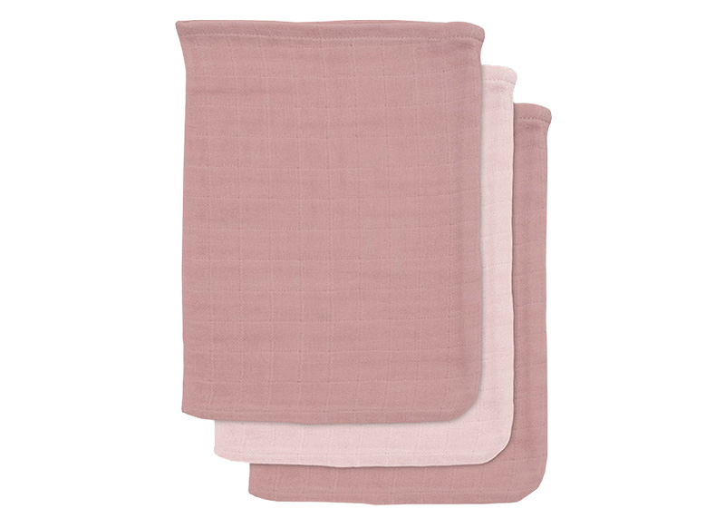 Textiel -  washandje tetra bamboe - Jollein - set van 3 - leverbaar in 4 tinten