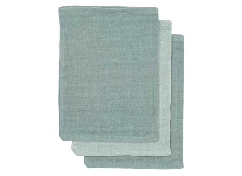 Textiel -  washandje tetra bamboe - Jollein - set van 3 - leverbaar in 4 tinten