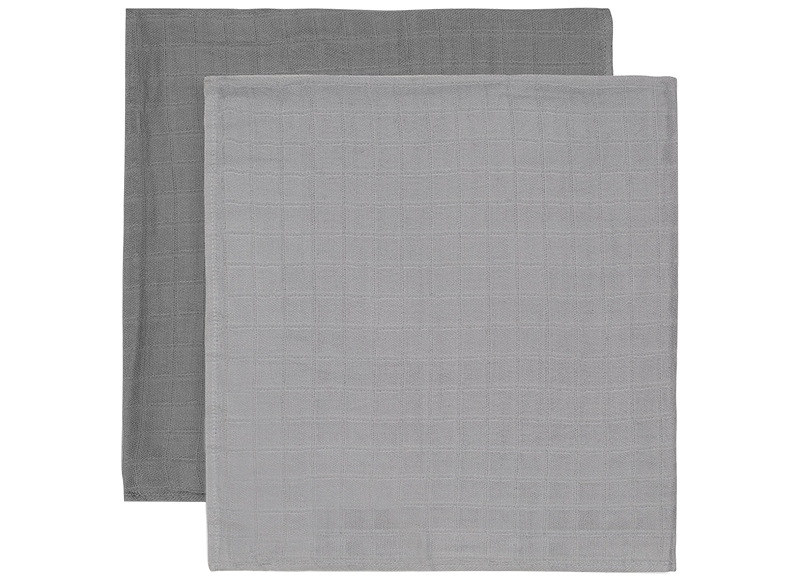 Textiel - tetradoek bamboe - Jollein - set van 2 - leverbaar in 4 tinten