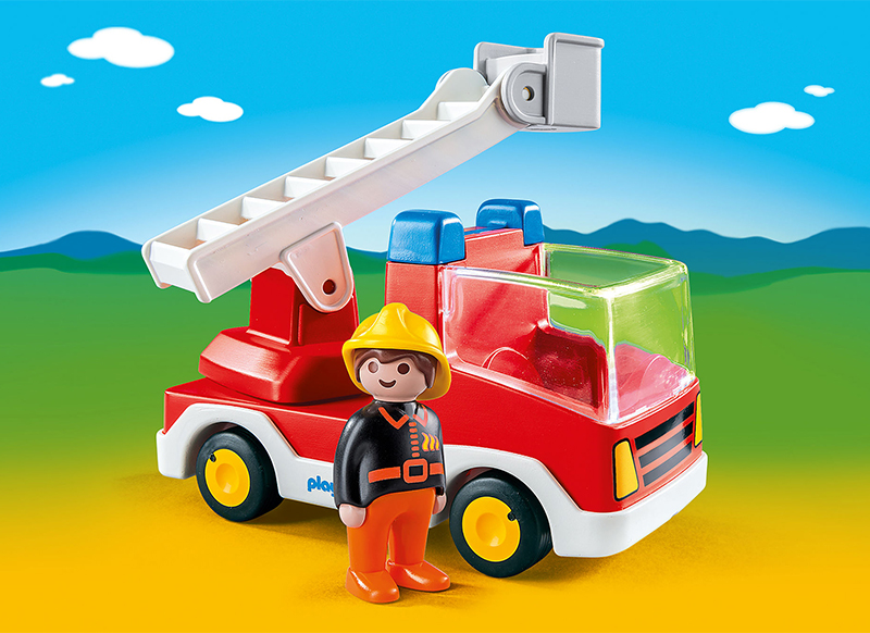 Eerste speelgoed - Playmobil - 123 - brandweerwagen