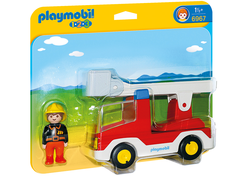 Eerste speelgoed - Playmobil - 123 - brandweerwagen