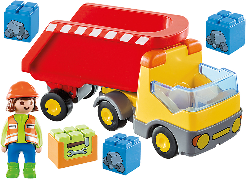 Eerste speelgoed - Playmobil - 123 - kiepwagen