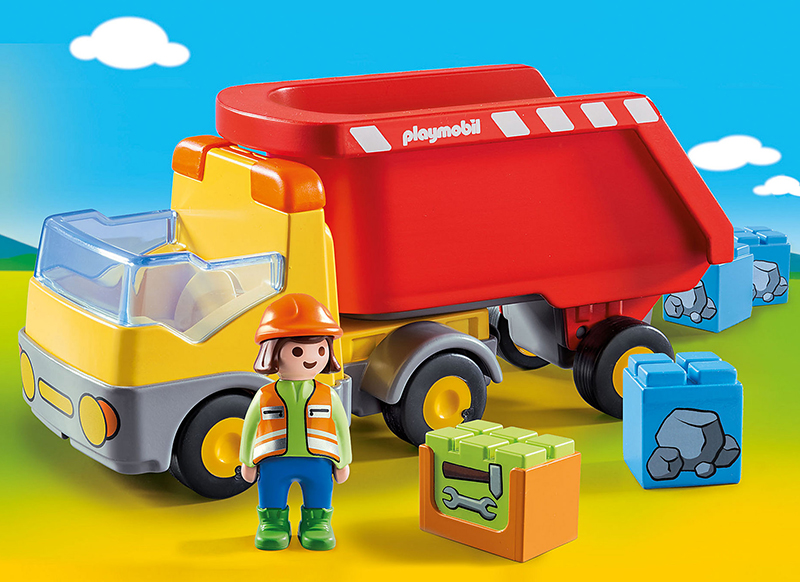 Eerste speelgoed - Playmobil - 123 - kiepwagen