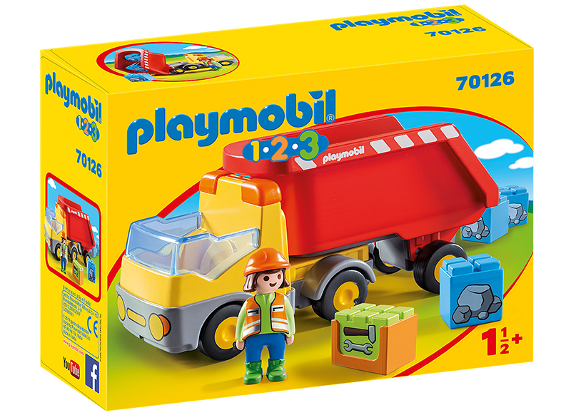 Eerste speelgoed - Playmobil - 123 - kiepwagen
