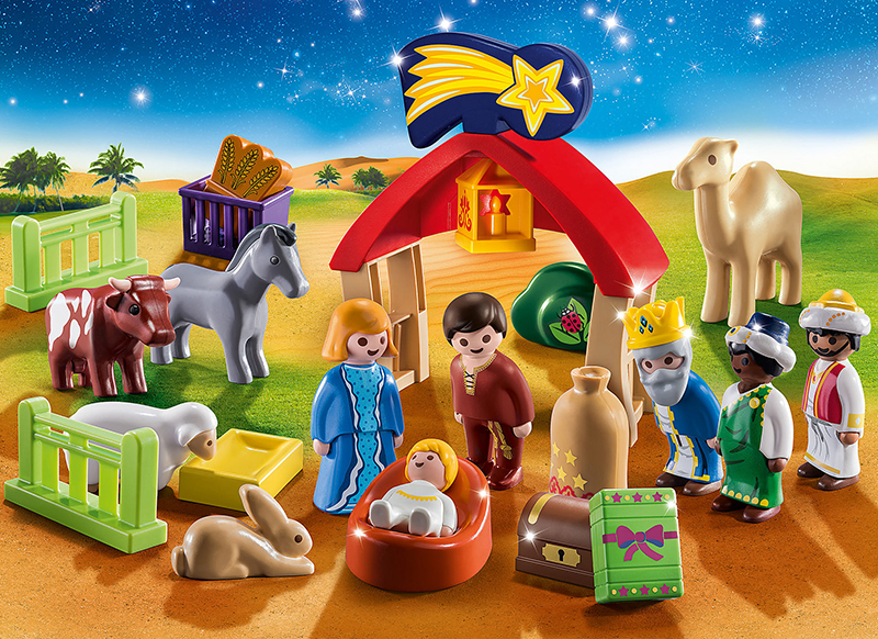 Eerste speelgoed - Playmobil - 123 - kerststal