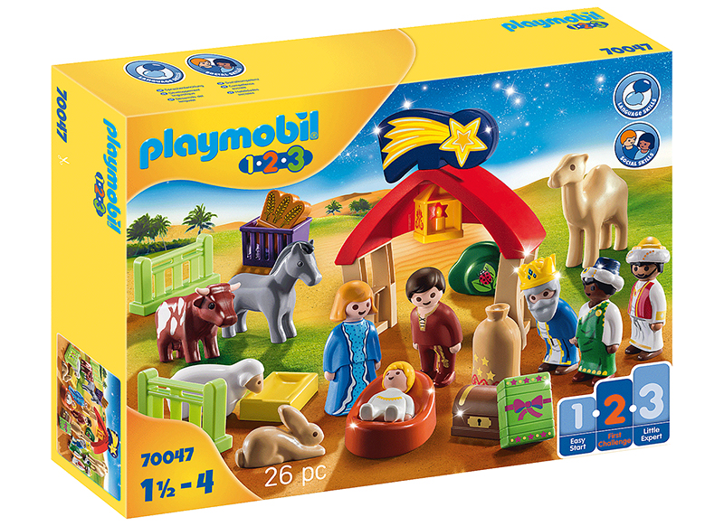 Eerste speelgoed - Playmobil - 123 - kerststal