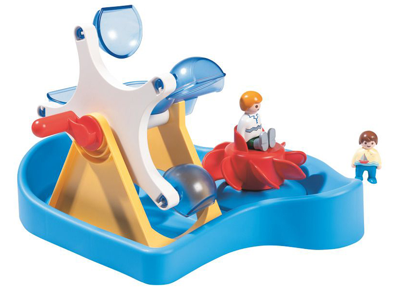 Eerste speelgoed - Playmobil - 123 - waterrad met carrousel