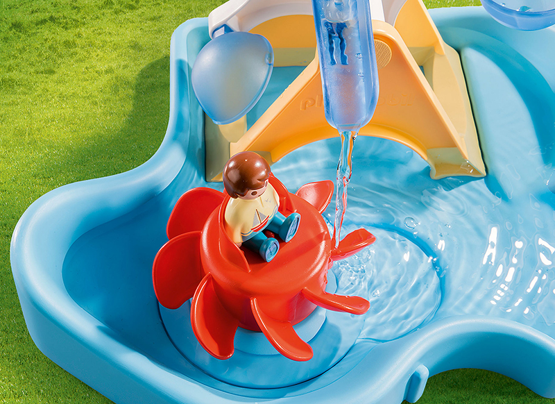Eerste speelgoed - Playmobil - 123 - waterrad met carrousel
