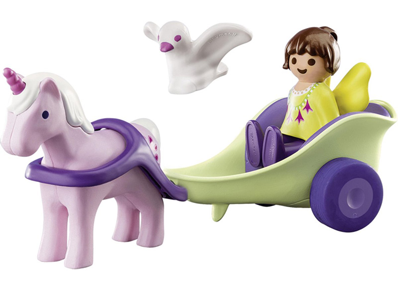 Eerste speelgoed - PLAYMOBIL 123 - eenhoornkoets met fee
