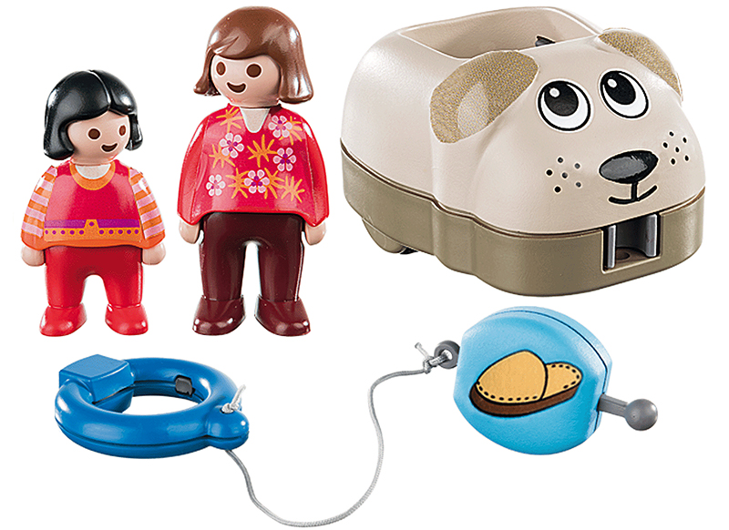 Eerste speelgoed - Playmobil - 123 - hondentrein