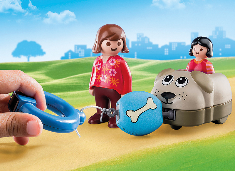 Eerste speelgoed - Playmobil - 123 - hondentrein