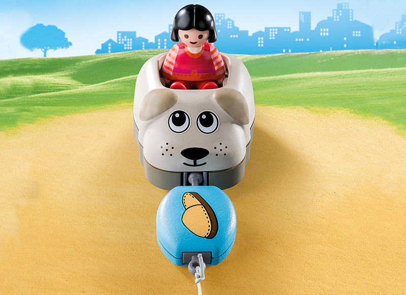 Eerste speelgoed - Playmobil - 123 - hondentrein