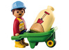 Eerste speelgoed - Playmobil - 123 - bouwvakker met kruiwagen
