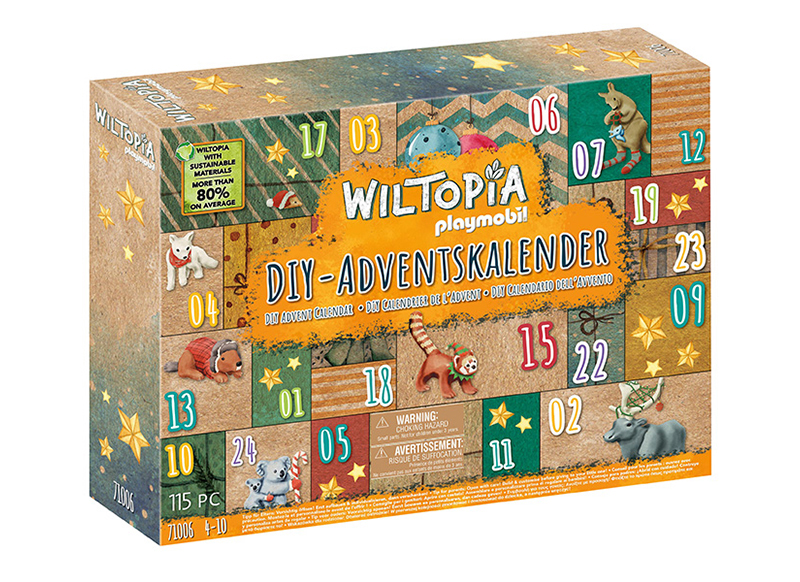 Playmobil - wiltopia - adventskalender - dierenwereldreis