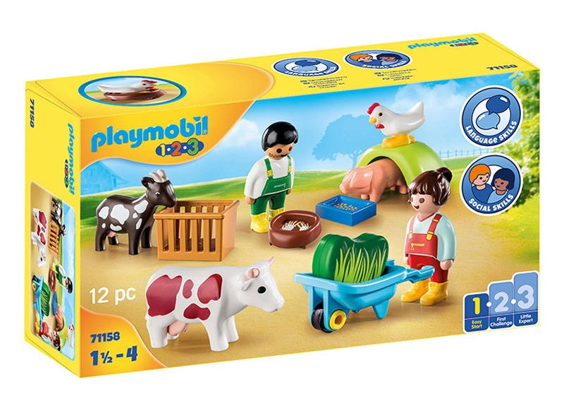 Eerste speelgoed - Playmobil 123 - plezier op de boerderij