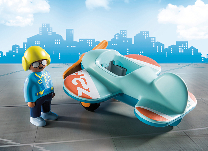 Eerste speelgoed - Playmobil 123 - vliegtuig