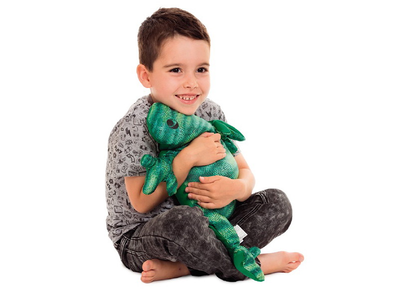 Knuffel - hagedis - manimo Lizard - 2 kg - diepe druk - kalmerend - per stuk
