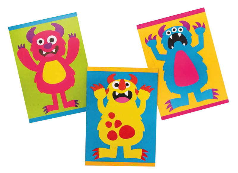 Cadeautje - Monster notitieboekjes - set van 12 assorti