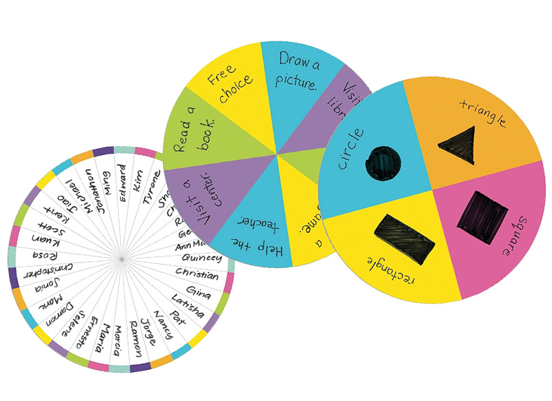 Rad - Educational Insights Jumbo Magnetic Spinner - draairad - gekleurd - magnetisch - 40 cm diameter - plastic - per stuk