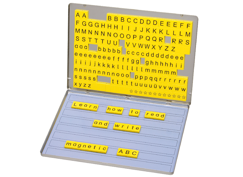 Letters - letterdoos - alfabet - magnetisch - set van 213 assorti