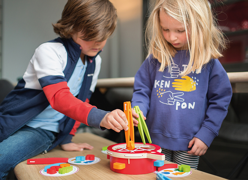 Spel - grijpspel - fijne motoriek - veggie - groentjes vissen - hout - per spel
