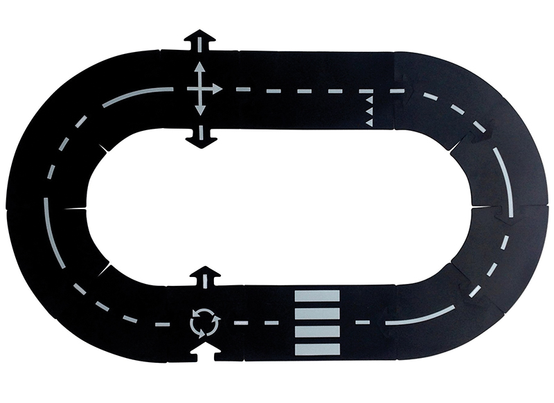 Autohoek - Waytoplay - Highway - autobaan - Set van 24