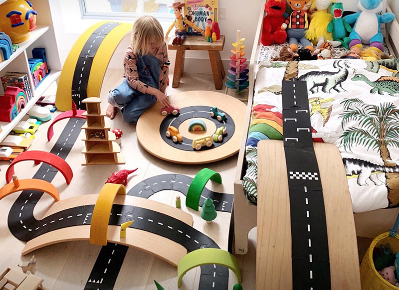 Autohoek - Waytoplay - Highway - autobaan - Set van 24
