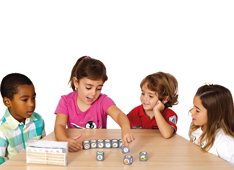 Spelaccessoires - dobbelstenen - Akros Dice For Making Up Stories - vertellen - set van 10 assorti