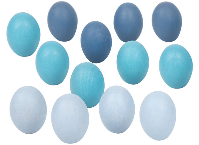 Open-ended - Wood-It Egg - loose parts - ei - houten speelgoed - assortiment van 30