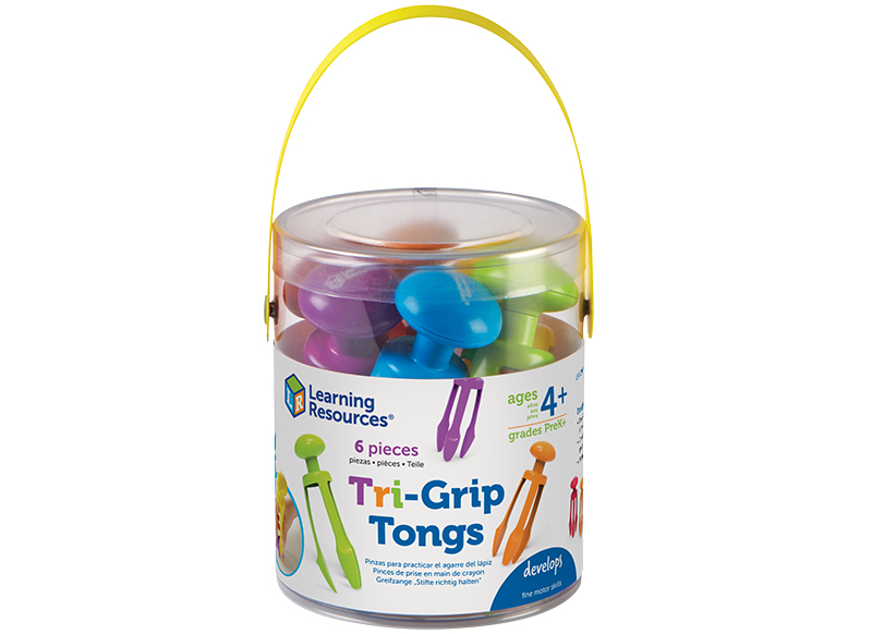 Pincetten - Learning Resources TriGrip Tongs - pengreep - fijne motoriek - set van 6 assorti