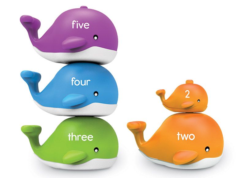 Wiskunde intitiatie - Learning Resources - snap-n-learn telwalvissen