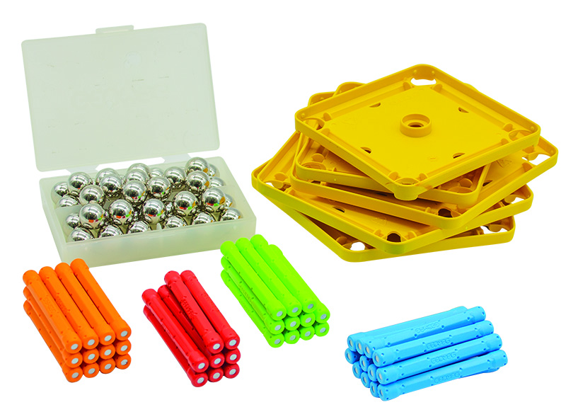 Bouwset - Geomag Super Color Recycled - magnetisch - set van 93 assorti