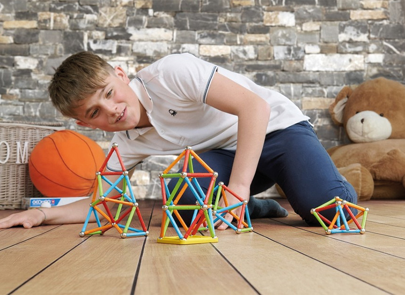 Bouwset - Geomag Super Color Recycled - magnetisch - set van 93 assorti