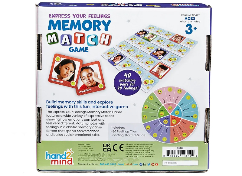Spel - memoryspel - hand2mind Learn About Feelings Memory Game - per spel