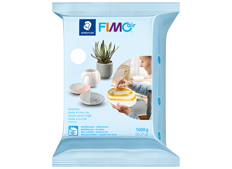 Boetseerklei - Staedtler Fimo Air - boetseren - 1 kg - wit - per stuk