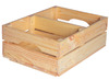 Opbergen - houten krat - met onderverdeling - per stuk