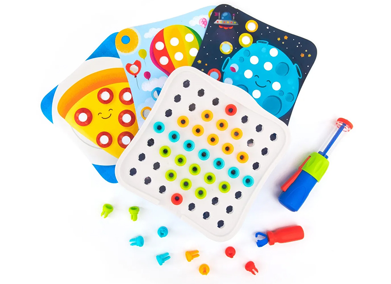 Bouwset - Educational Insights Design & Drill Rivet Pop Workshop - per spel