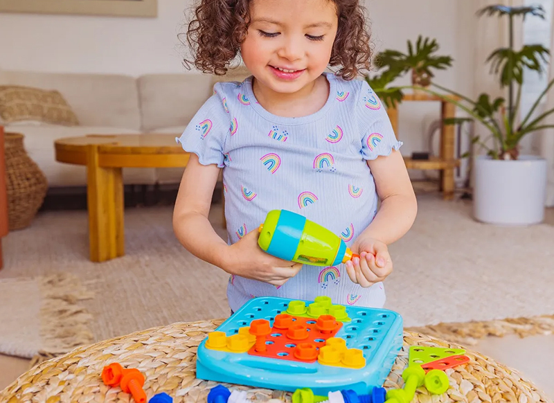 Bouwset - Educational Insights Design & Drill Shapes Workshop - per spel