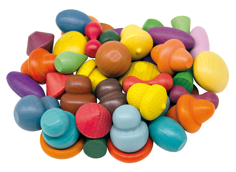 Open-ended - Wood-It - mix proefset - loose parts - set van 42 assorti