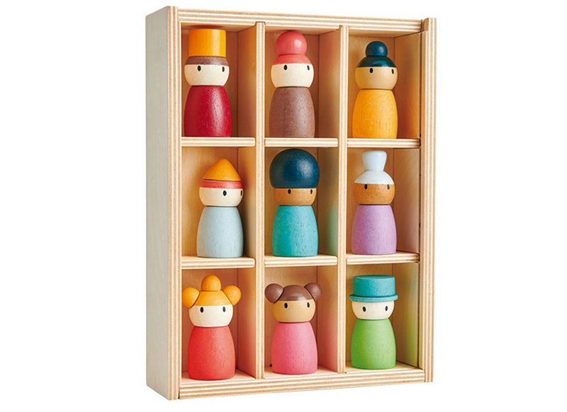 Speelgoedfiguren - Tender Leaf Preschool - hotelgasten - set van 9