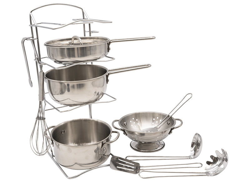 Speelgoed - kookpotten - Melissa & Doug - metaal - per set