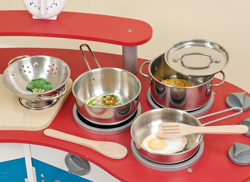 Speelgoed - kookpotten - Melissa & Doug - metaal - per set