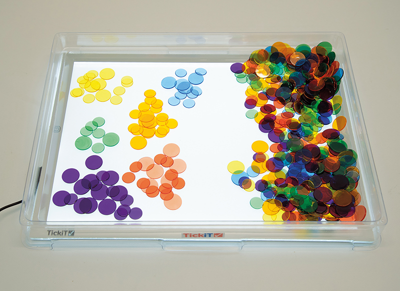 Speelbakken - tickit Light Panel Cover - 49 x 37 cm - kunststof - voor lichtbord A3 AK1022 - per stuk