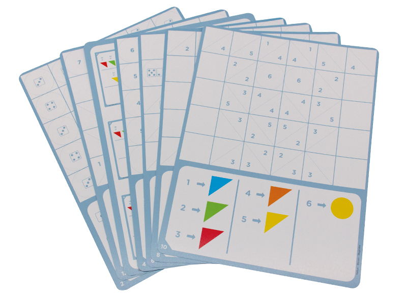 Kleur en vorm - Nathan - mozaïek - kleur en vorm - kleurenspel - per spel