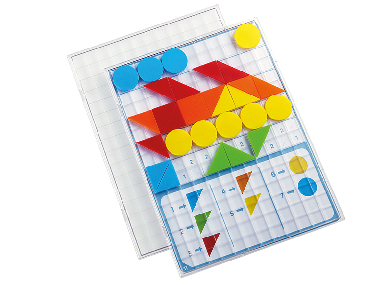 Kleur en vorm - Nathan - mozaïek - kleur en vorm - kleurenspel - per spel