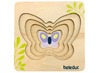 Puzzel - lagenpuzzel - Hout - Beleduc - kleine vlinder - per puzzel
