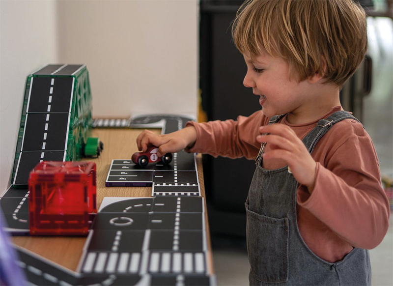 Bouwset - Coblo Magnetic Toppers - autobaan - magnetisch - set van 50