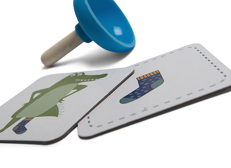 Spel - zoekspel - Croc's Sok - zoek de sok - kaartspel - per spel